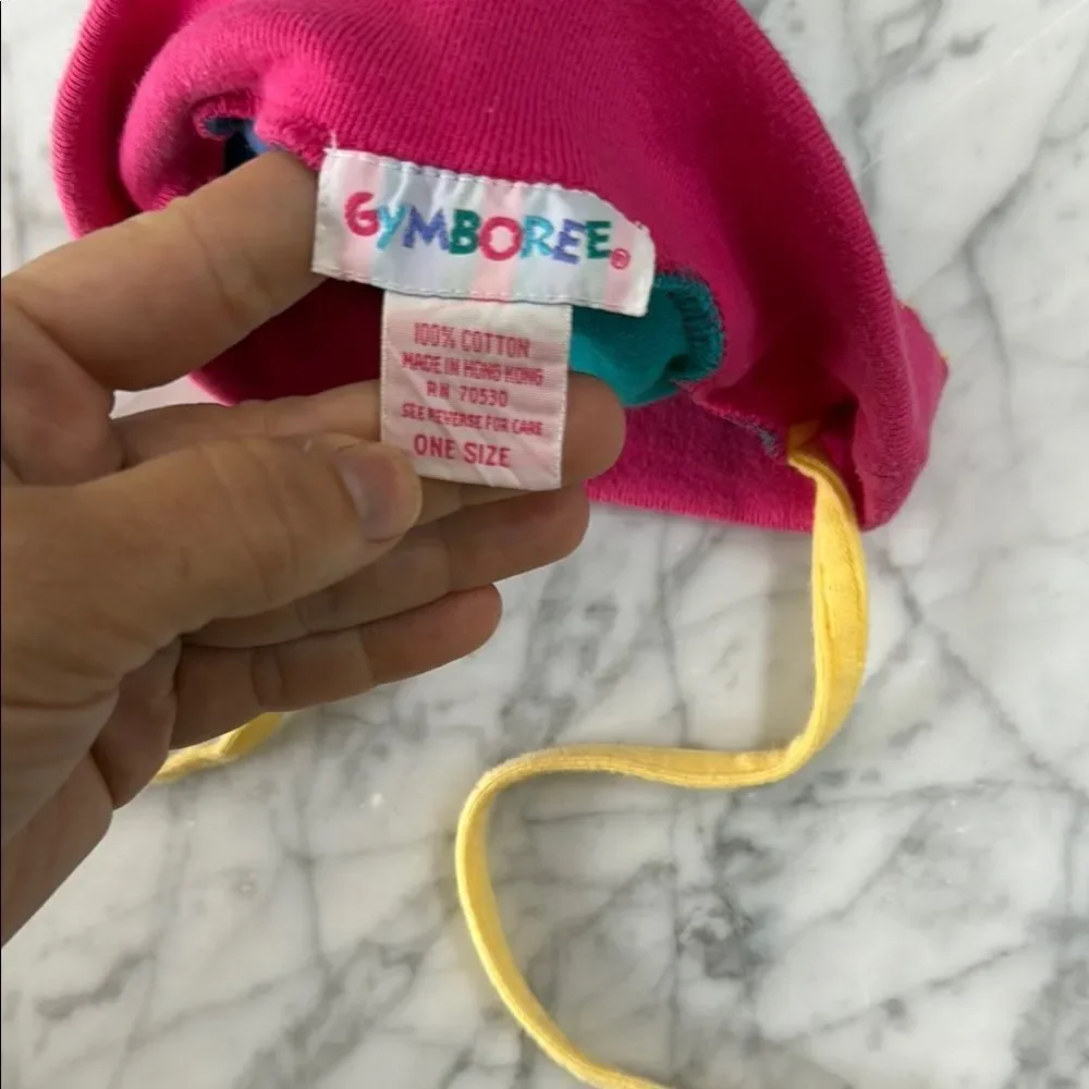 Vintage Rainbow GYMBOREE Colorblock SUMMER HAT OS